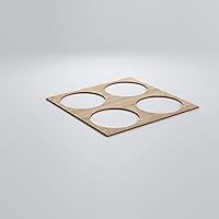 Vista 82 de 23 3/8"W X 23 3/8"H Large Wembley Decorativos Paneles De Pared De Madera De Calado, Aliso