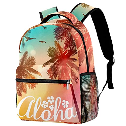 Mochilas ligeras para viajes y camping estilo aloha de palmeras