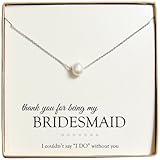 Cathy's Concepts Floating Pearl Necklace, Silver