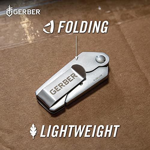 Gerber Gear 22-41830N Eab Pocket Knife And Money Clip, Edc Gear, Fixed Blade Knife, Stainless Steel #TOP4