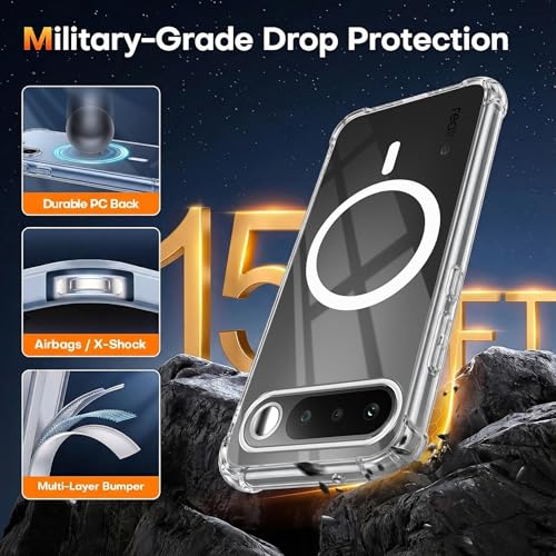 Image of Jkobi Shockproof Crystal-Clear Back Cover for Realme 16 (Magsafe Wireless Support | Drop & Camera Protection | Hard Polycarbonate)