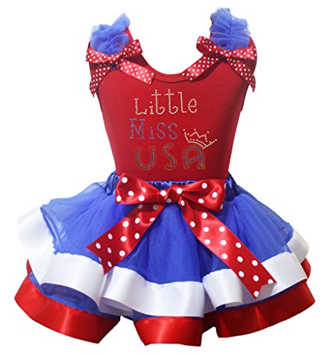 Vestido de julio para niña con falda de pétalos azul ideal para regalar