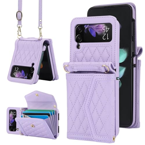 Accessoires ZFlip4 étui portefeuille RFID pour Samsung Galaxy Z Flip 4 4Z pour femmes