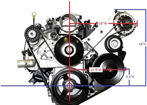 Dirty Dingo LS Truck Billet Alternator-Power Steering Bracket DD-LS-ALT-PS