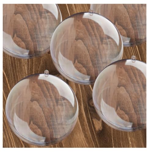 Pack of 6 Clear Plastic Crafting Acrylic Fillable 136mm Ball