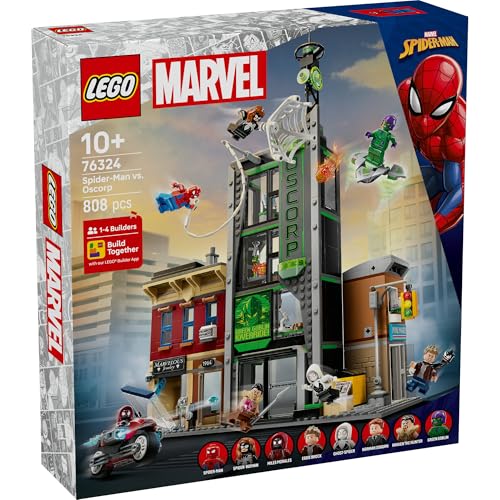 Image of LEGO Marvel Spider-Man vs. Oscorp, Kids' Super Hero Building Kit 76324 Building Blocks Toys for 10+ Gift for Boys and Girls