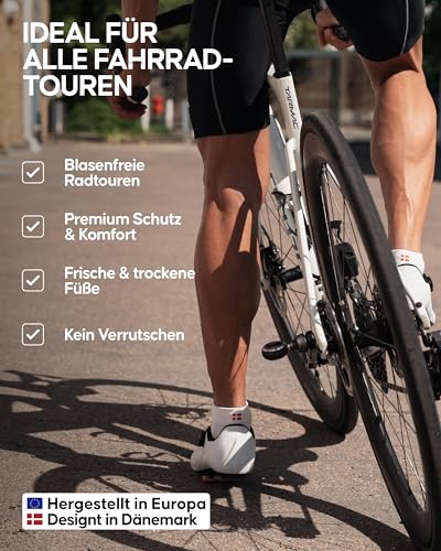 Fahrradsocken Danish Endurance 3 Paar Low-Cut in Schwarz (EU 43-47)