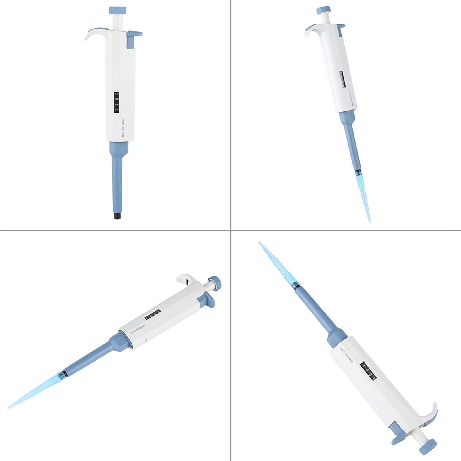 Micropipeta + Akozon Pipeta De Un Solo Canal Pipeta De Volumen Variable Pipeta Manual Ajustable Micropipeta Pipeta Herramienta De Laboratorio 0.5~10 Ul