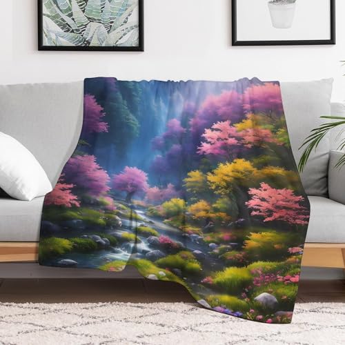 Couverture paysage flanelle couverture de canapé lit grand format