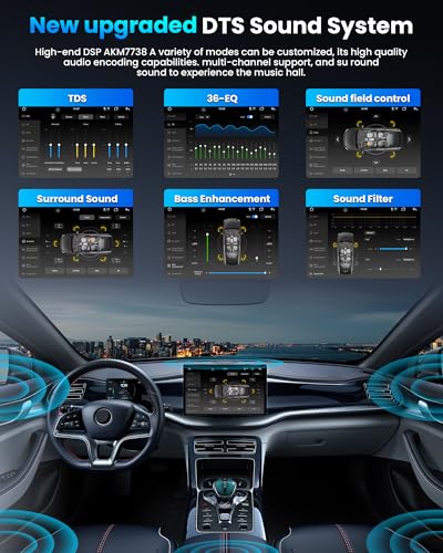 Image of 12 Core Radio Stereo Replacement Upgrade for Toyota Tacoma 2016-2022: 10.2 Inch IPS Touch Screen Head Unit with Wireless CarPlay Android Auto Bluetooth GPS WiFi DSP, 6GB RAM 128GB ROM Audio System