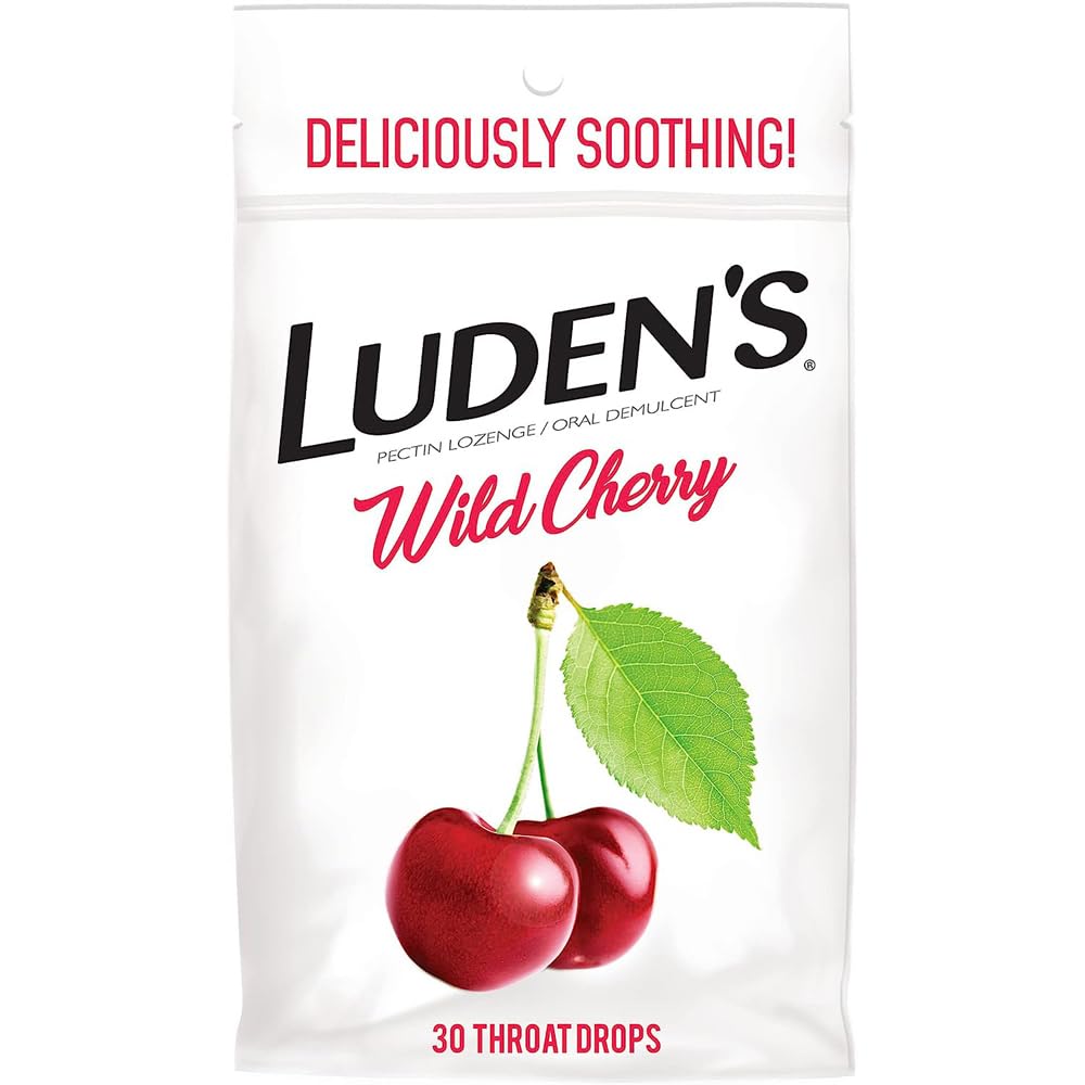 Amazon.com: Ludens Wild Cherry Throat Drops, Sore Throat Relief