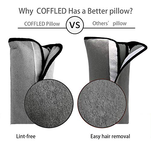 Gray Seat Belt Pillow for Kids 2PC, Seatbelt Pillow for Child Travel, Seat Belt Pillow for Toddler Head Protector, Shoulder Pad for Car Safety Seatbelt, Car Sleeping Seat Belt Pillow Support