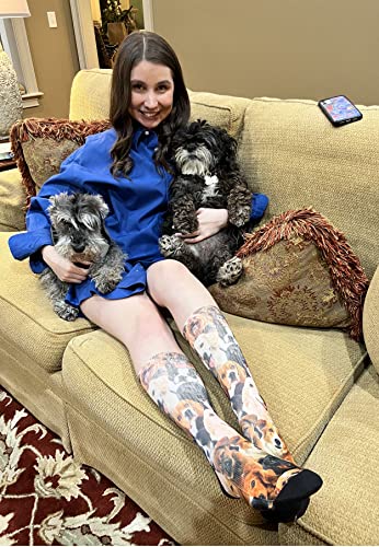 Dog Breeds Crew Socks - SHOE SIZE (5-10 Men) (7-12 women)3