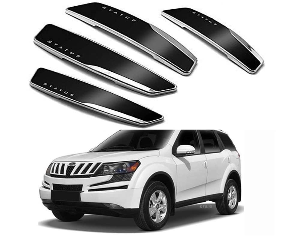 Auto E-Shopping Status Car Door Guard Edge Protector Black Color for XUV-500 Set of 4 Pieces