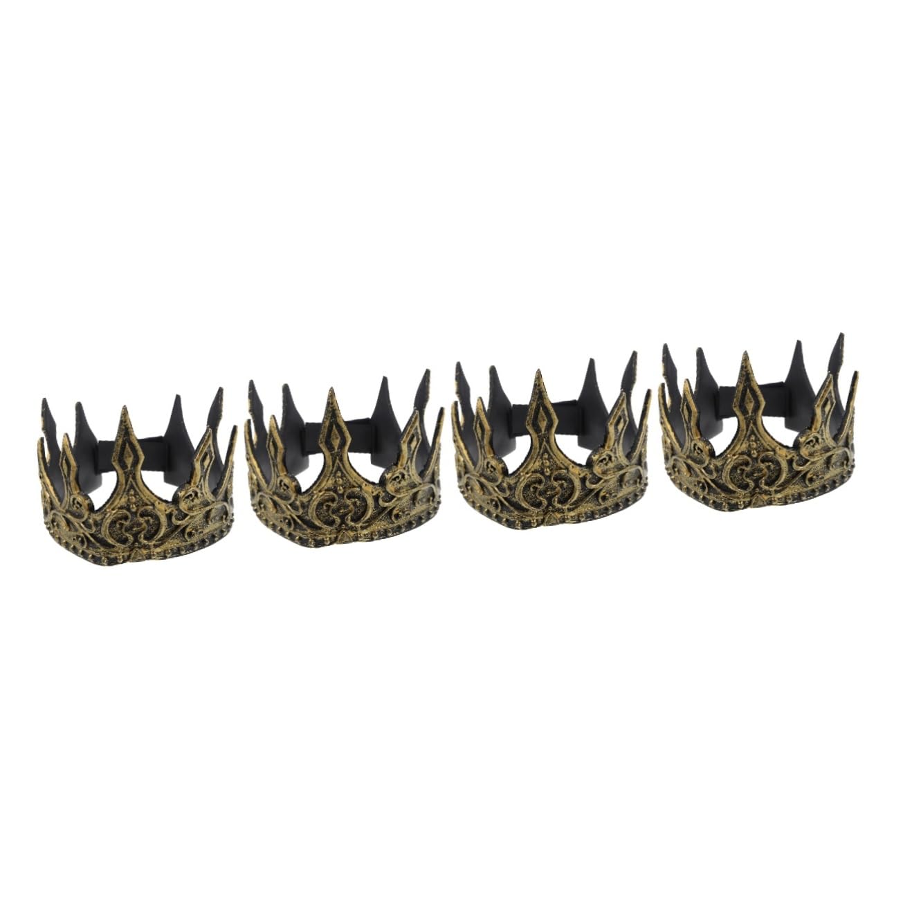 FOMIYES 2pcs King for Kids Medieval Cosplay Headwear King/queen Halloween Costume Charles Iii Crown Costume King Crown King Crown Decor Golden Pu Halloween Clothes Baby Clothes Soft Child