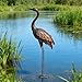 chisheen Outdoor Garden Crane Statues and Sculptures Metal Yard Art Statue for Garden Decoration Large Size