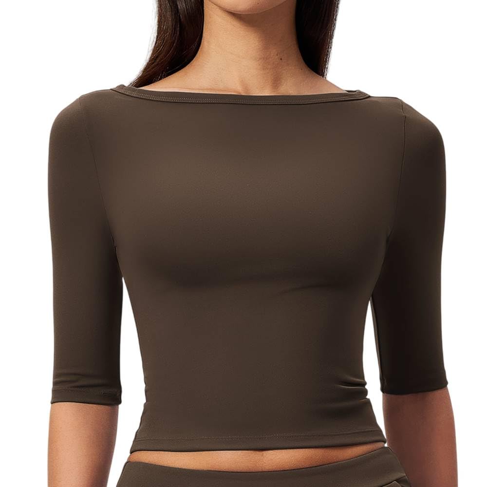 Tuta Sportiva Donna,Top da Yoga da Donna, Maglietta Comoda per L'Attività Sportiva E per Tutti I Giorni.