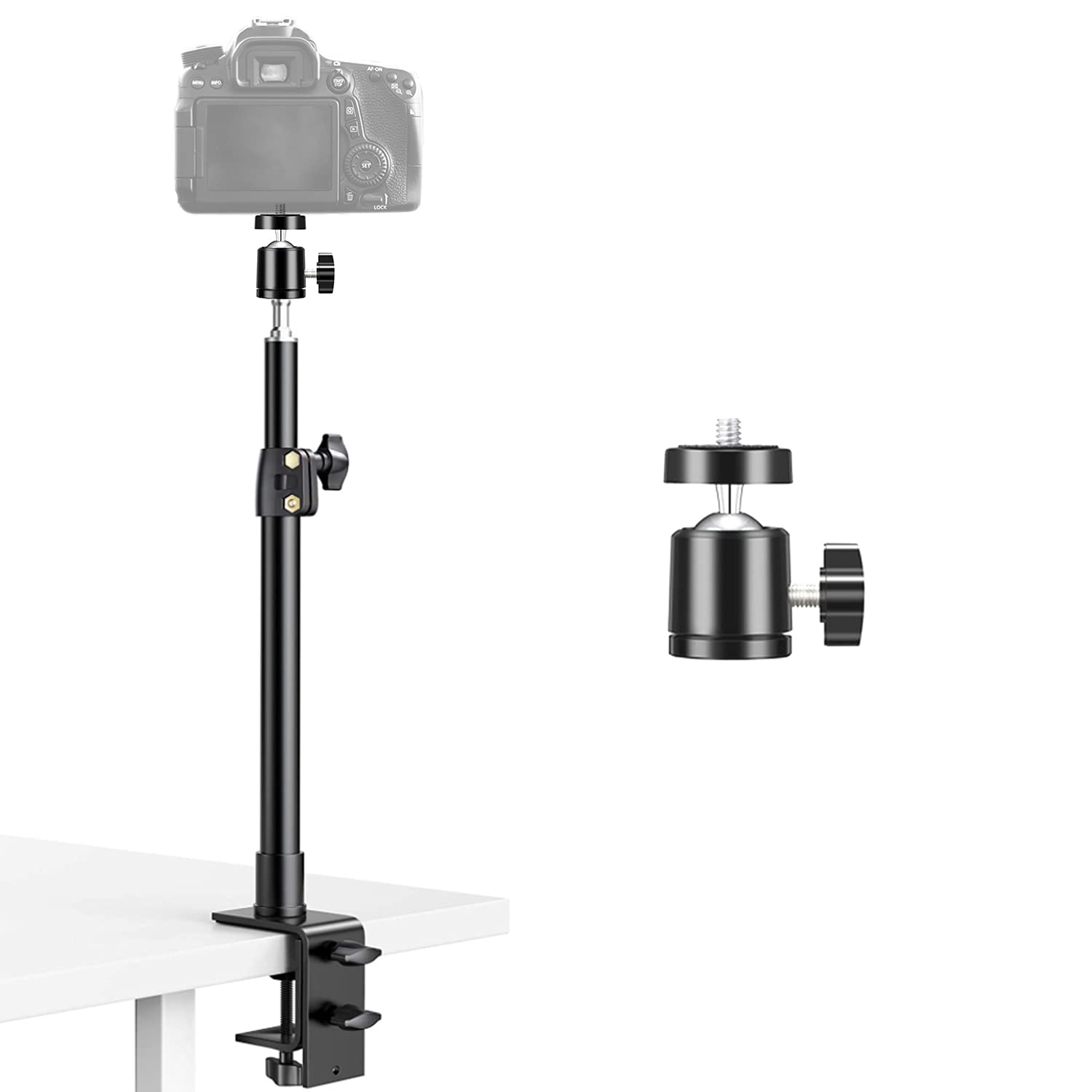 Video Camera Tabletop Light Stand With Ball Head & Hot Shoe ...