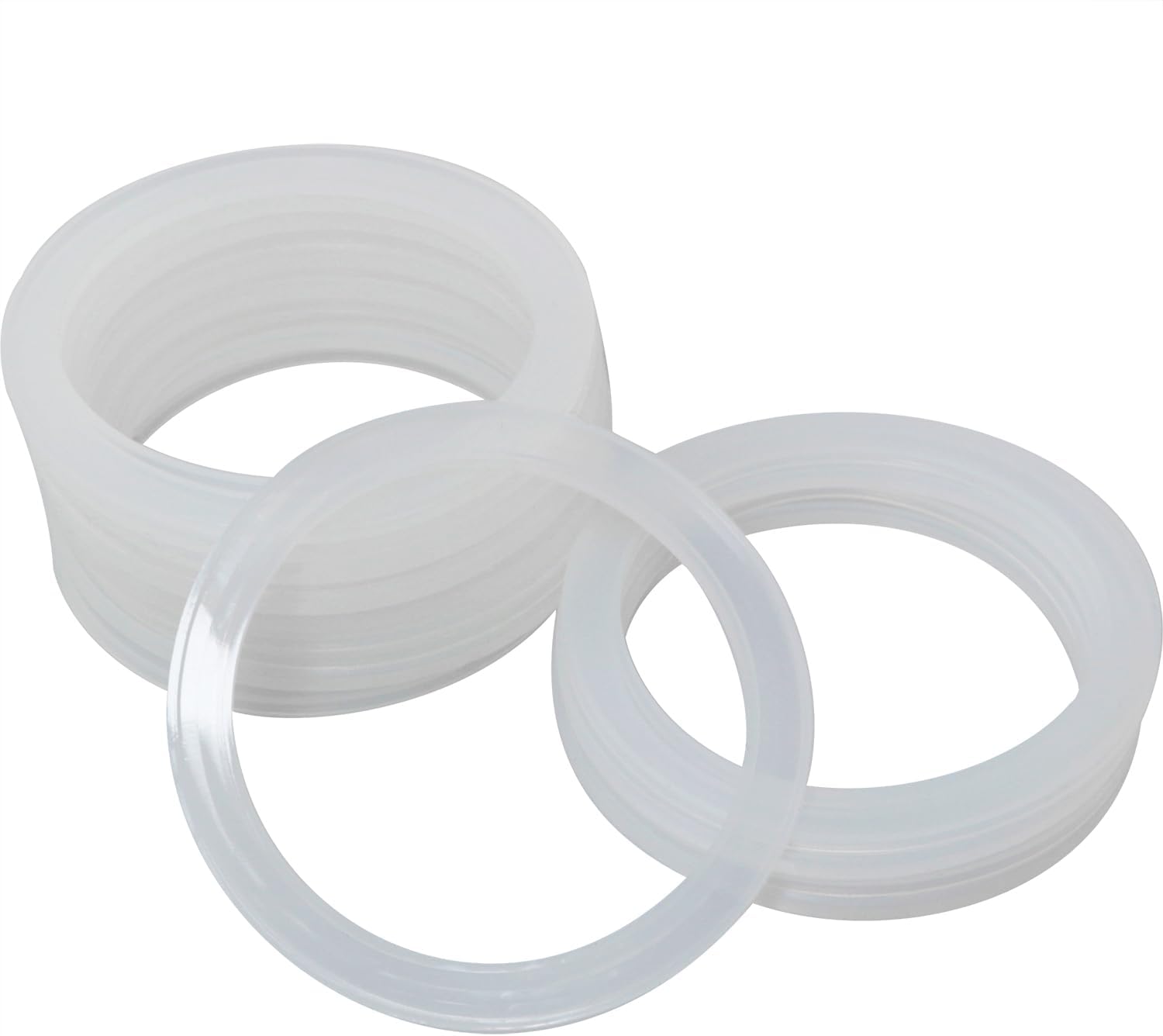 MEETOOT 16PCS Leak Proof Glass Jars Sealing Ring Inner Diameter 86mm Mason Jar Lid Gasket for Storing Food and Sealing Skincare Product/Toiletries/Craft Materials/Pigments