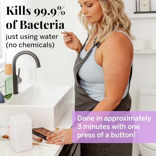 Image of Pixie Menstrual Cup Steam Cleaner - Wash Your Cup + Kill 99.9% of Germs with Cleanser Steam for Feminine Care - 3 Minutes and Your Period Cup is Sterile! Automatic Shut Off - FSA Eligible (White)