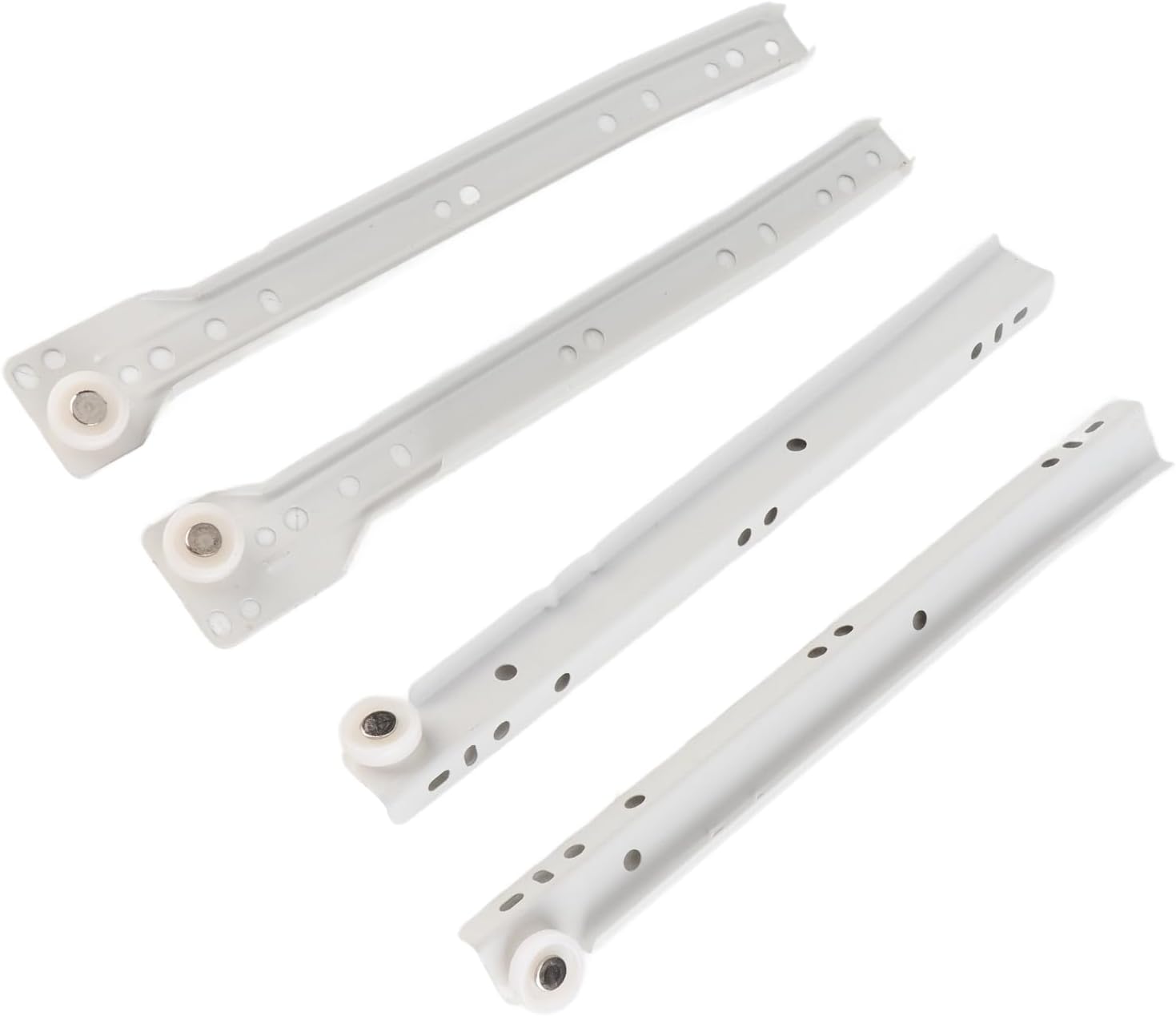 Drawer Slide Kit Heavy Duty Cold Rolled Steel Cabinet Track Rail Smooth Gliding Hardware for Furniture Drawers Cabinets Tool Chests 25cm 9.8in 200g 7.1oz