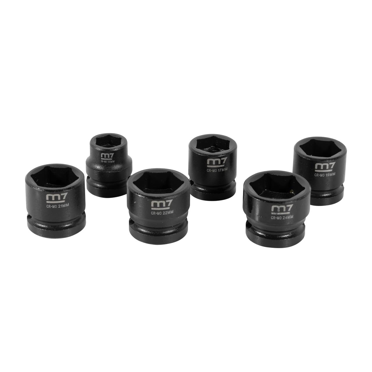 Mighty Seven MA42006M 1/2" Drive Mini Impact Socket Set
