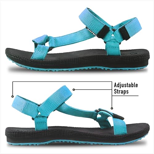 Image of Gold Pigeon Shoes SIMPLUS Lightweight Yoga Mat Cushion Sole. Womens Sandals with Back Strap for Travel, Hiking & Sport. Comfortable Water Sandals for Women.