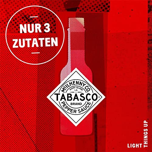 TABASCO® Original Red Sauce - Scharfe Soße 350ml in der Glasflasche - Klassische Chili Hotsauce aus 100% natürlichen Zutaten & ohne zugesetzte Zusatzstoffe - Perfekt für Gerichte, Saucen & Marinaden