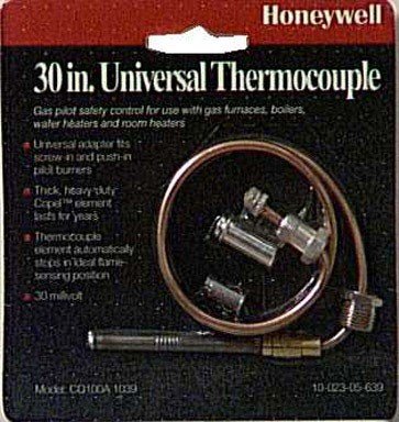 Thermocouple, For 30 Millivolt Systems, 30-In.