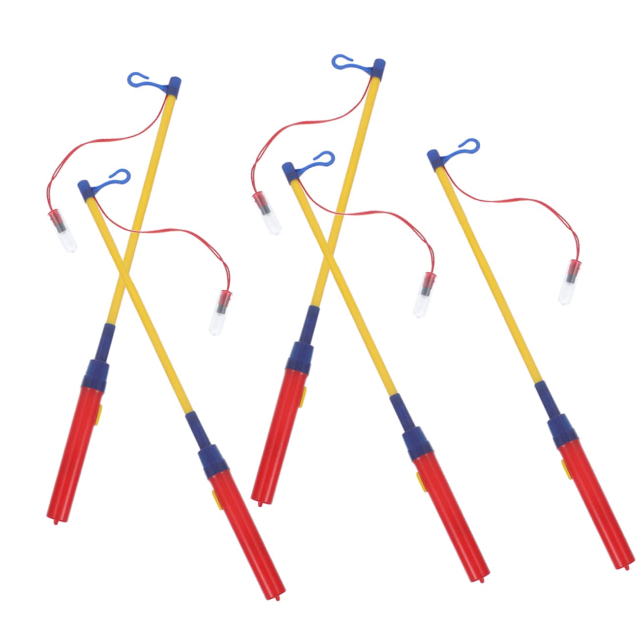 INOOMP 5pcs LED Lantern Holder Walking Stick Lightweight and Lantern Rod for Festivals Design for Year Celebrations No Battery Included