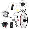 PLITEDDE E Bike Conversion Kits 36V 350W Electric Bike Conversion Kit with LCD Display, Five-Speed Adjustable, Controller Bag, 2 Types of Handlebars for 26 Inch 2-Wheeled Bicycles #3