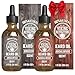 Viking Revolution Sandalwood and Unscented Beard Oil for Men - Natural Mens Beard Oil with Argan Oil and Jojoba Oil - Beard Softener, Strengthens and Moisturizes - Beard Conditioner for Men (2 Pack)