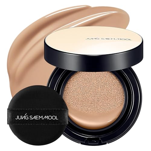 Image of JUNG SAEM MOOL Essential Skin Nuder Cushion | Natural Finish, Buildable Coverage Cushion Foundation by Korean Makeup Artist (Refill Not Included, 0.49 Fl Oz, SPF 50), 25 Bronze