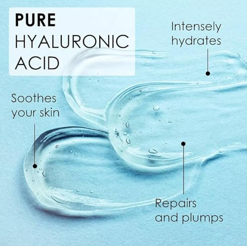 Generic Hyaluronic Acid Anti-Aging Face Serum | Deeply Moisturizing Natural Skin Serum | Smooths Wrinkles, Hydrates Dry Skin, Restores Youthful Glow | 2oz