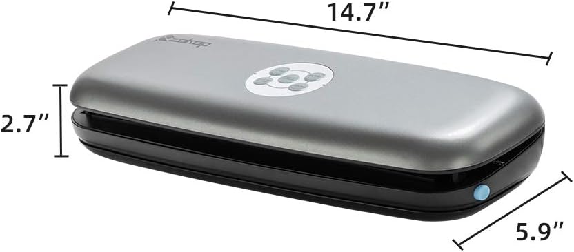Zokop V61 PLUS vacuum sealer with dimensions