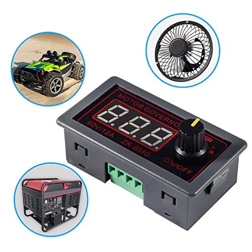 Diitao PWM Motor Speed Controller 9-60V 500W Adjustable Speed Regulator DC 12V 24V 60V 500W with Stepless Variable Rotary Switch PWM Signal Generator Driver Module - Thumbnail 7