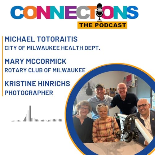 Milwaukee Health Commissioner Mike Totoraitis, RCM Executive Director Mary McCormick, and polio survivor Kristine Hinrichs