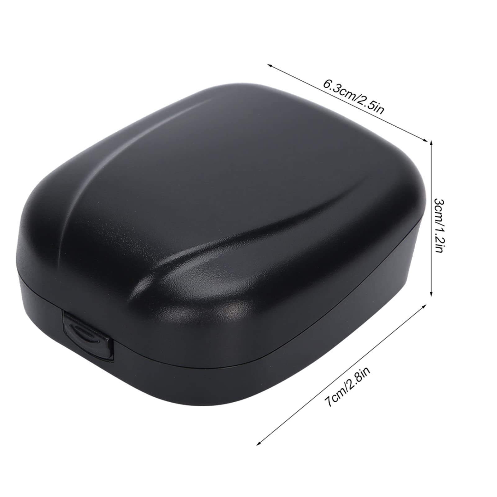 Estuche Duradero Para Audífonos, Resistente Al Agua, Portátil, Resistente A Caídas, Caja De Almacenamiento Para Audífonos(Negro)