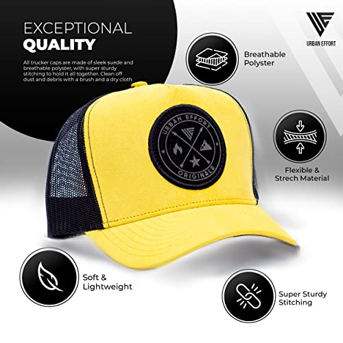 Image of Urban Effort Trucker Hat for Men & Women, Mesh Back Baseball Cap, 5 Panel