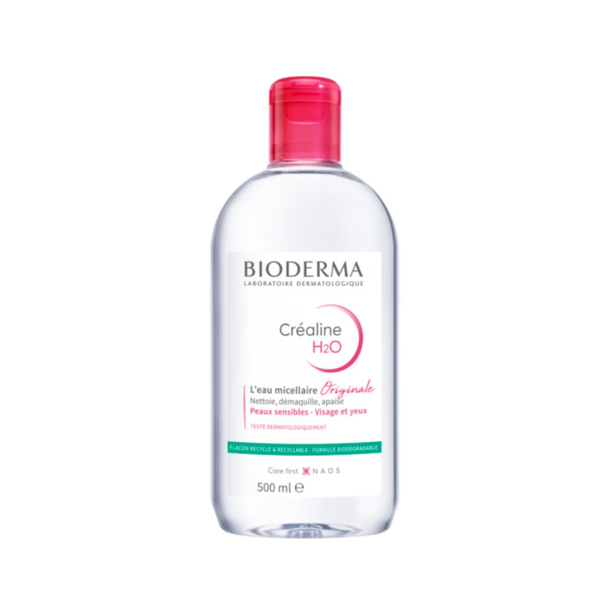 Crealine H2O | Oczyszczająca woda micelarna | Delikatnie czyści i usuwa makijaż | Usuwa pozostałości zanieczyszczeń i pyłków | Usuwa zanieczyszczenia | Skóra wrażliwa | Wyprodukowano we Francji |