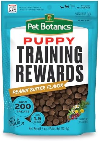 Pet Botanics 4 oz. Pouch Training Rewards Puppy Bites Soft & Chew...