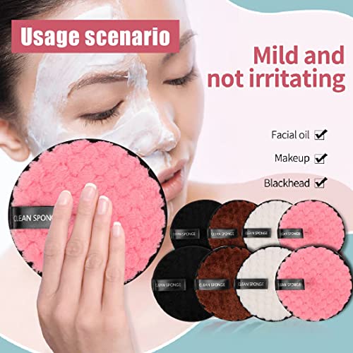 CUHZA 8 Pezzi Pad Struccanti Lavabili Microfibra