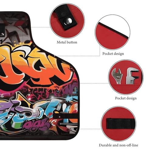 Delantal de trabajo graffiti Hip Hop unisex miniatura 3