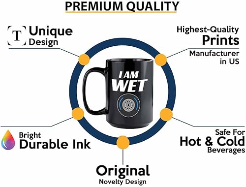 Miniatura 2 de Taza de café Racer de 15 onzas, color negro, I'm Wet - Fuel Speed Racer Car Guys Circuit Automotive Racing Boy Regalos para él, papá, hombres, novio