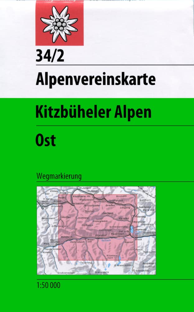 **KITZBUHELER ALPEN OSTLICHES B: Topographische Karte: 34/2 Weg
