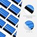 Gomake 20 Pack Vinyl Squeegee with 20PCS Felt Fabric for Tint Film Decal Squeegee Application Tool Vinyl Wrap Installation Wallpaper Smooth Tool (Black and Blue, 20)