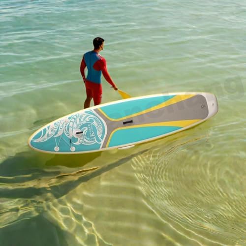 Menglanchang 2-in-1 Inflatable Paddleboard with Pump & 500W Electric Scooter - 3.15m Anti-Slip Yoga Deck for Youth & Adults - Ultimate Water Fun Experience!