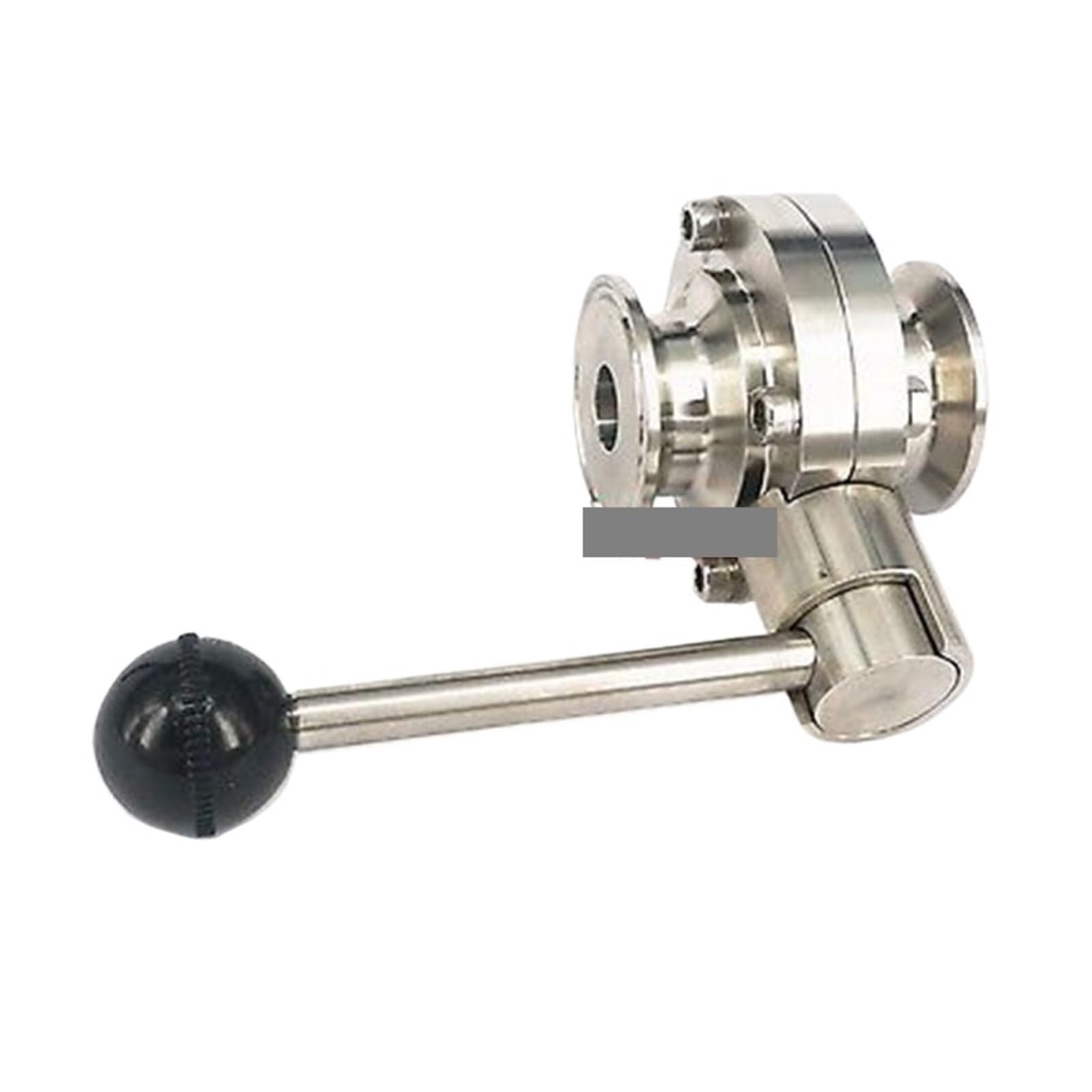 VXAXPOHZA 1.78" 45mm SS304 Stainless Steel 2" Tri Clamp Valve Brew Beer Dairy Product