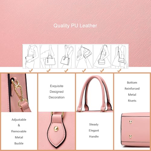 Image of CHICAROUSAL Crossbody Purses and Handbags for Women PU Leather Tote Top Handle Satchel Shoulder Bags