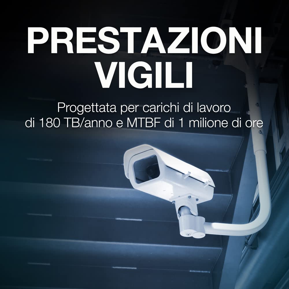 Seagate SkyHawk AI, 3 TB, Unità Disco Interna per Applicazioni di Sorveglianza, Unità SATA 6 GBit/s, 3.5", Cache 64 MB per Sistemi con Videocamere DVR e NVR, 3 Anni di Servizi Rescue (ST3000VX010)